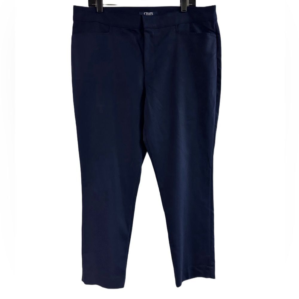 Chaps Navy Blue Ankle Pants Size 16